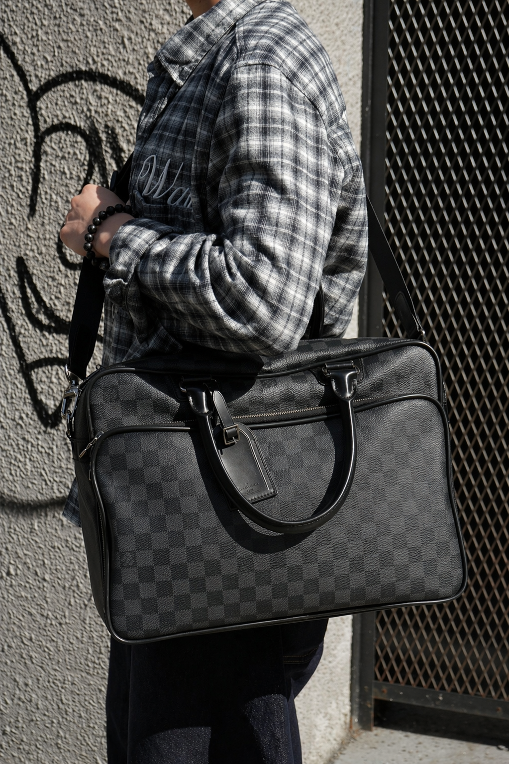 Louis Vuitton 2012 Damier Graphite Icare Briefcase Bag
