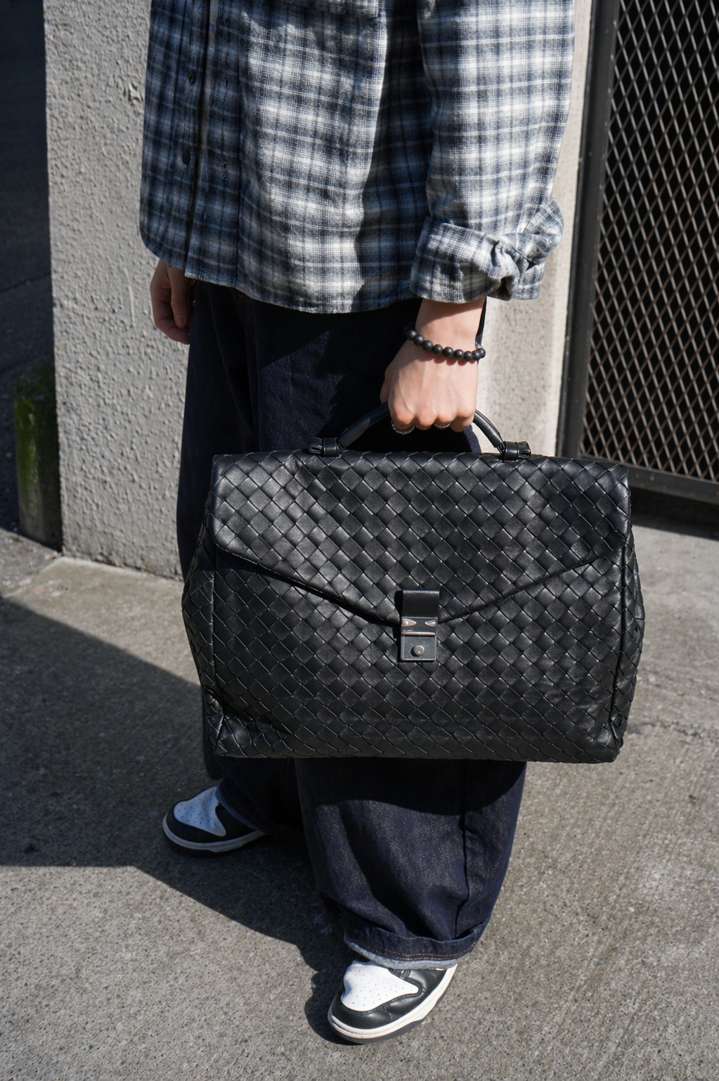 Bottega Veneta Intrecciato Leather Briefcase