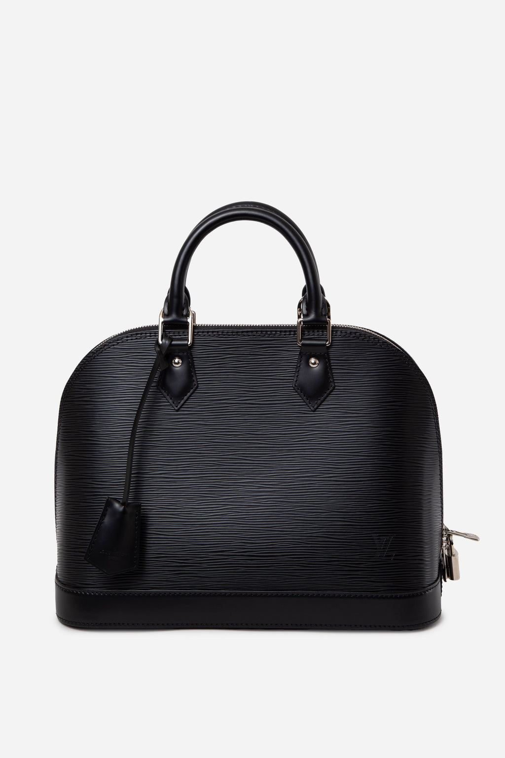Louis Vuitton 2016 Black Epi Alma PM Top Handle Bag