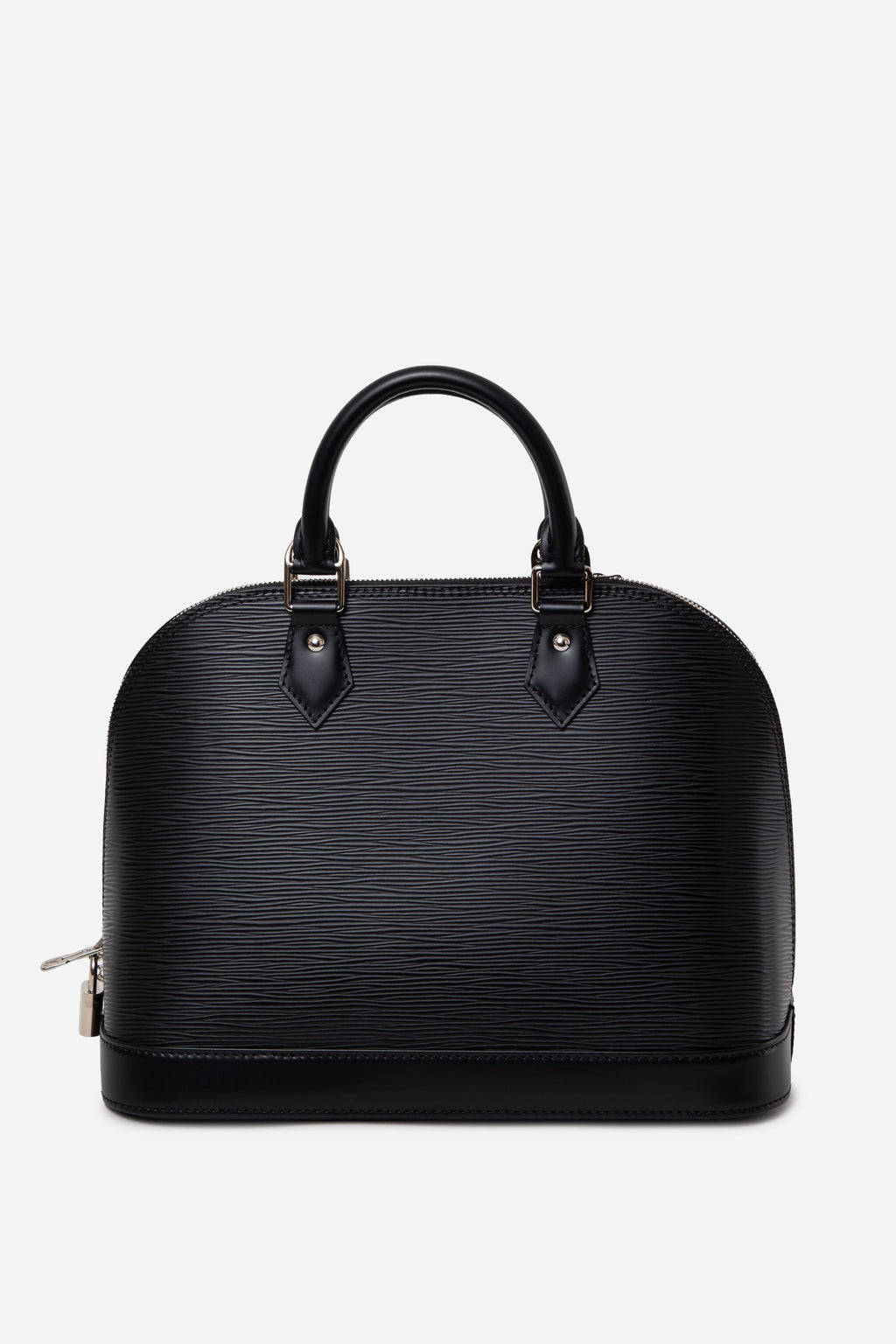 Louis Vuitton 2016 Black Epi Alma PM Top Handle Bag