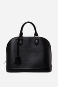 Louis Vuitton 2013 Black Epi Alma PM Top Handle Bag