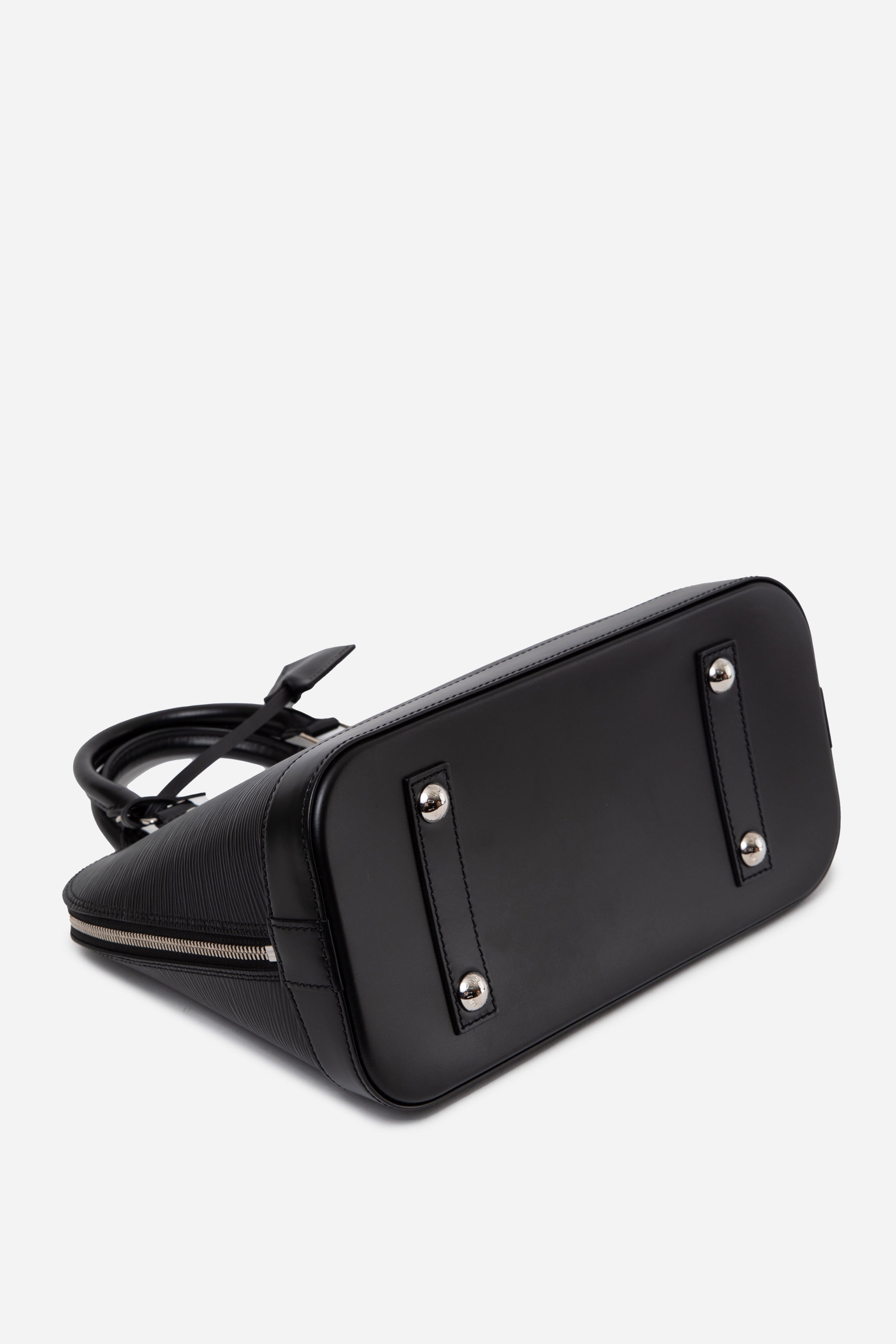 Louis Vuitton 2016 Black Epi Alma PM Top Handle Bag