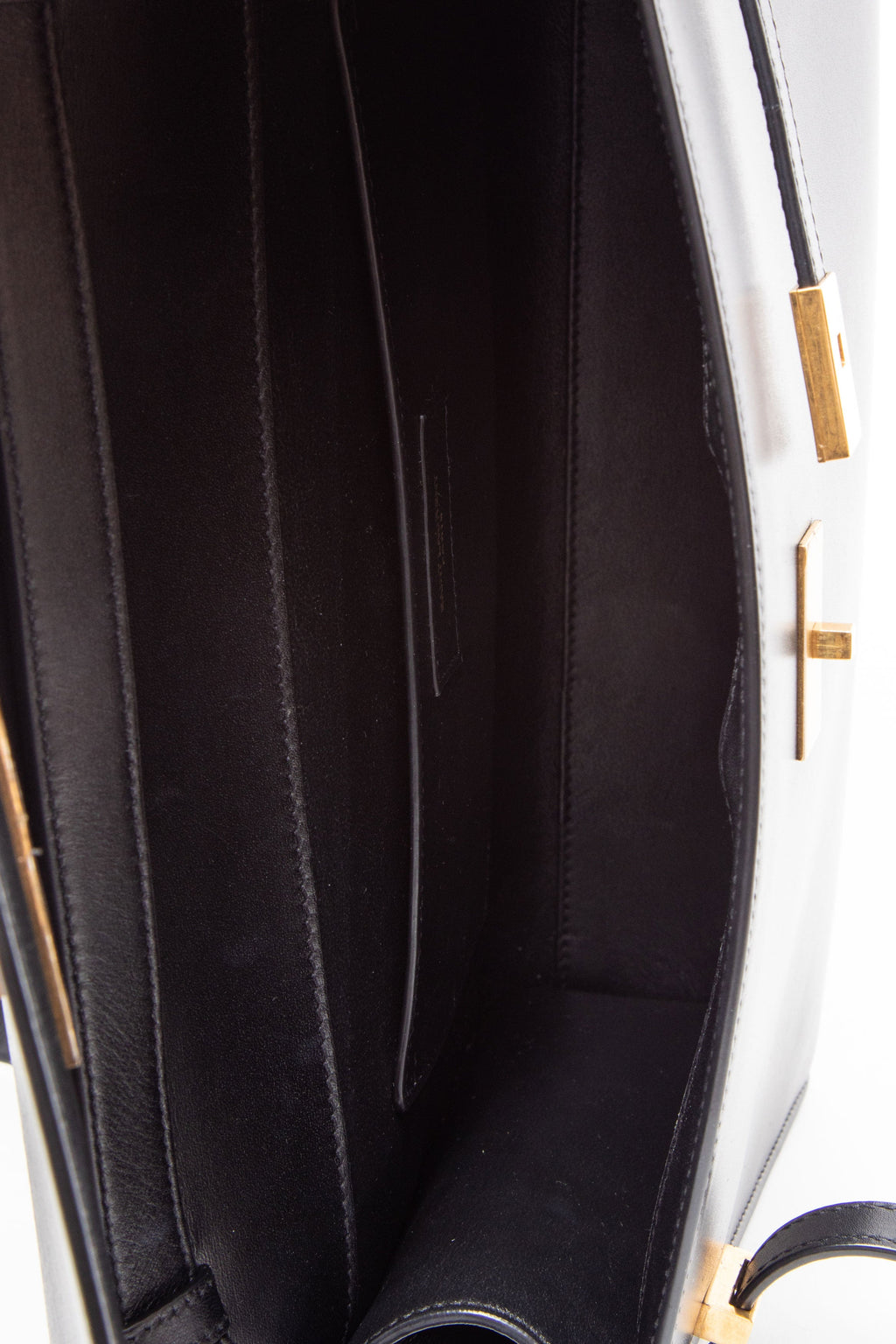 Saint Laurent 2021 Medium Calfskin Manhattan Shoulder Bag Black