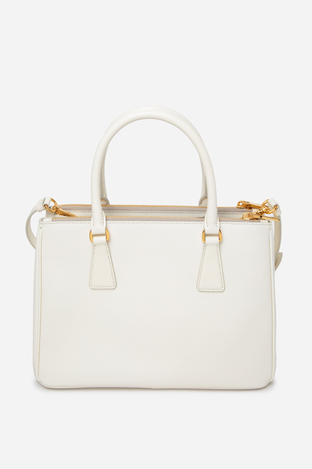 Prada White Galleria Medium Saffiano Bag