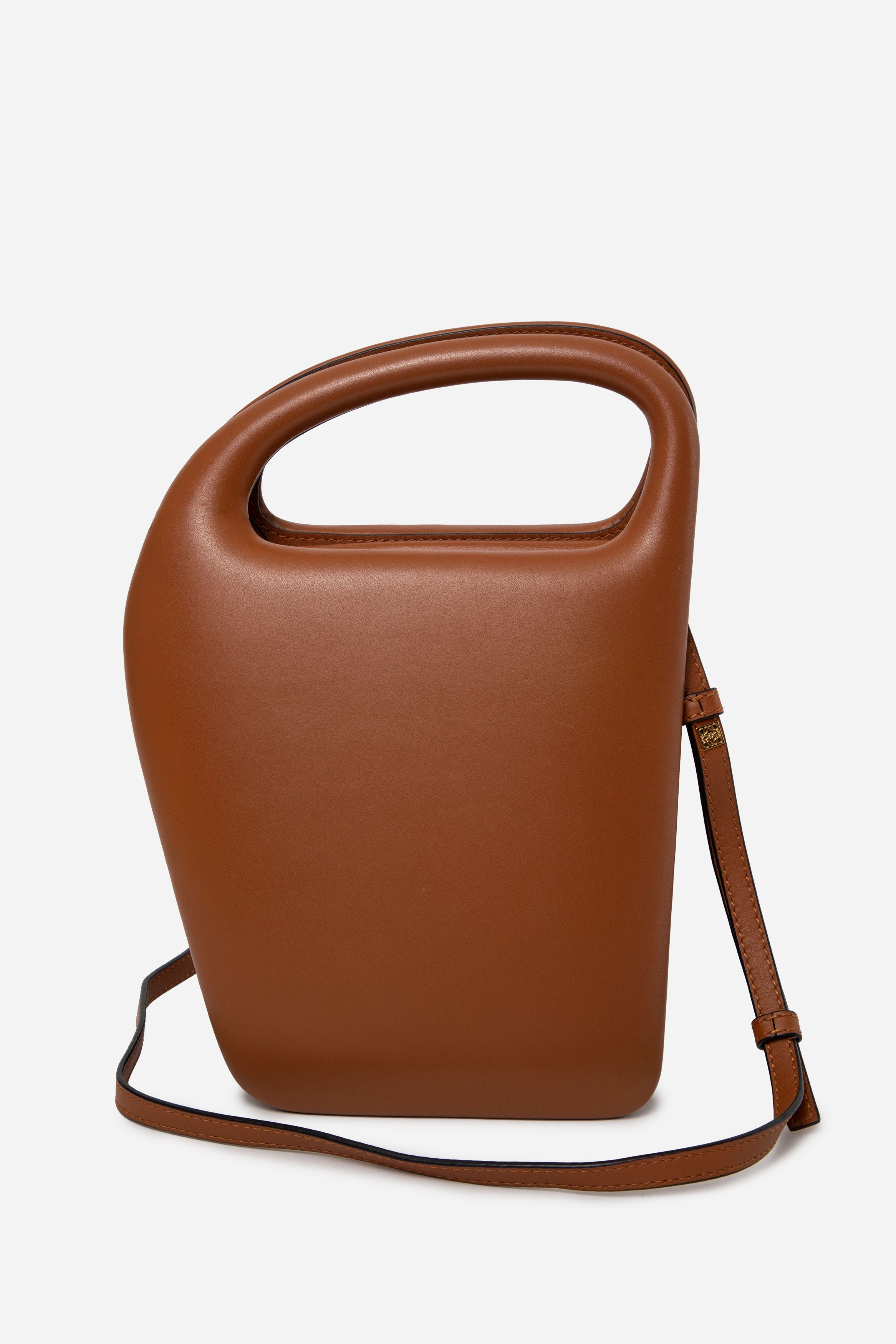 Loewe 2019 Calfskin Architects D Bag Tan With Strap