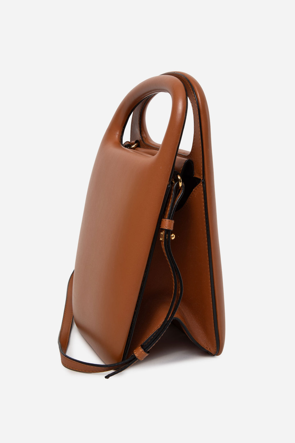 Loewe 2019 Calfskin Architects D Bag Tan With Strap