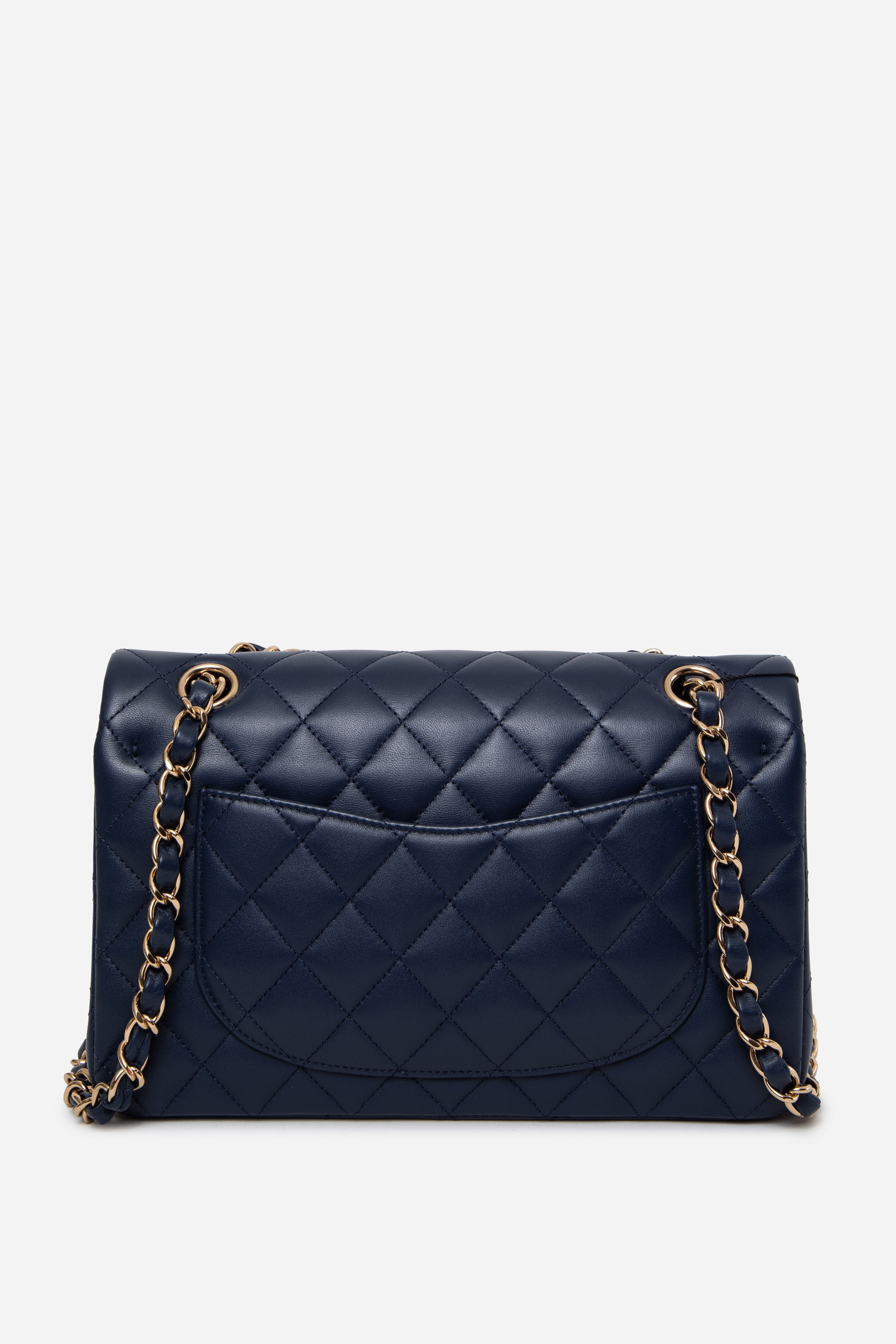 Pre-Owned Chanel Navy 2022 Classic Double Flap Small
