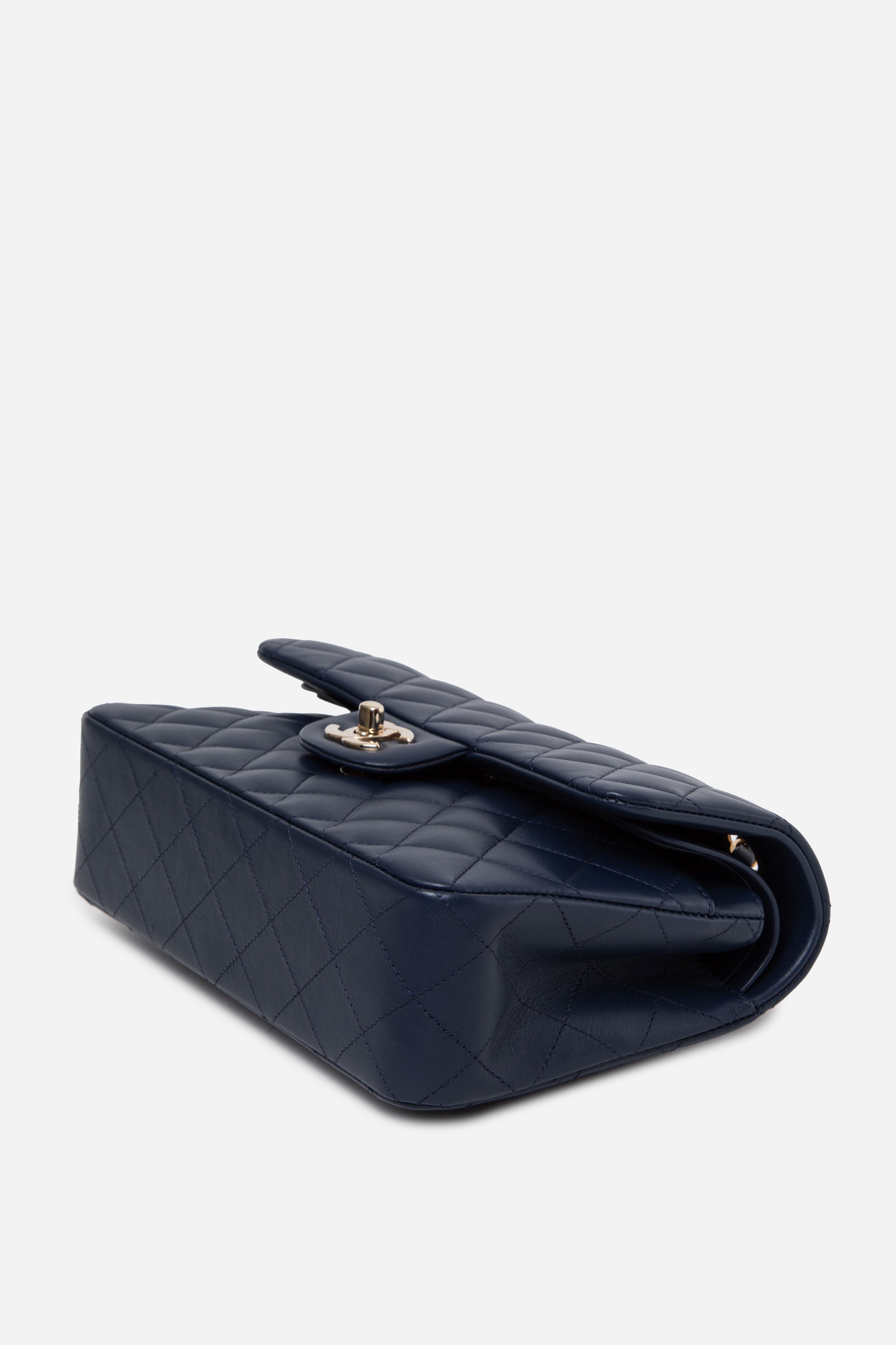 Pre-Owned Chanel Navy 2022 Classic Double Flap Small