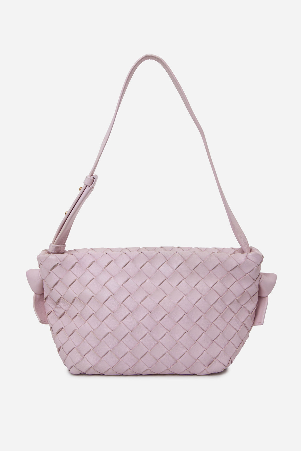 Bottega Veneta Nappa Intrecciato Tie Shoulder Bag Bliss Washed