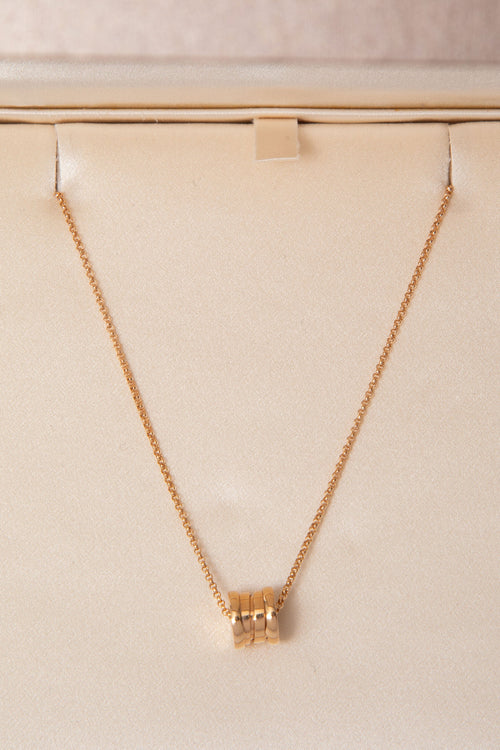 Bvlgari 18K  Rose Gold Mini B.zero1 Necklace