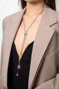 Pre-Owned Chanel 2022 CC Sliding Necklace with N&5 Charms