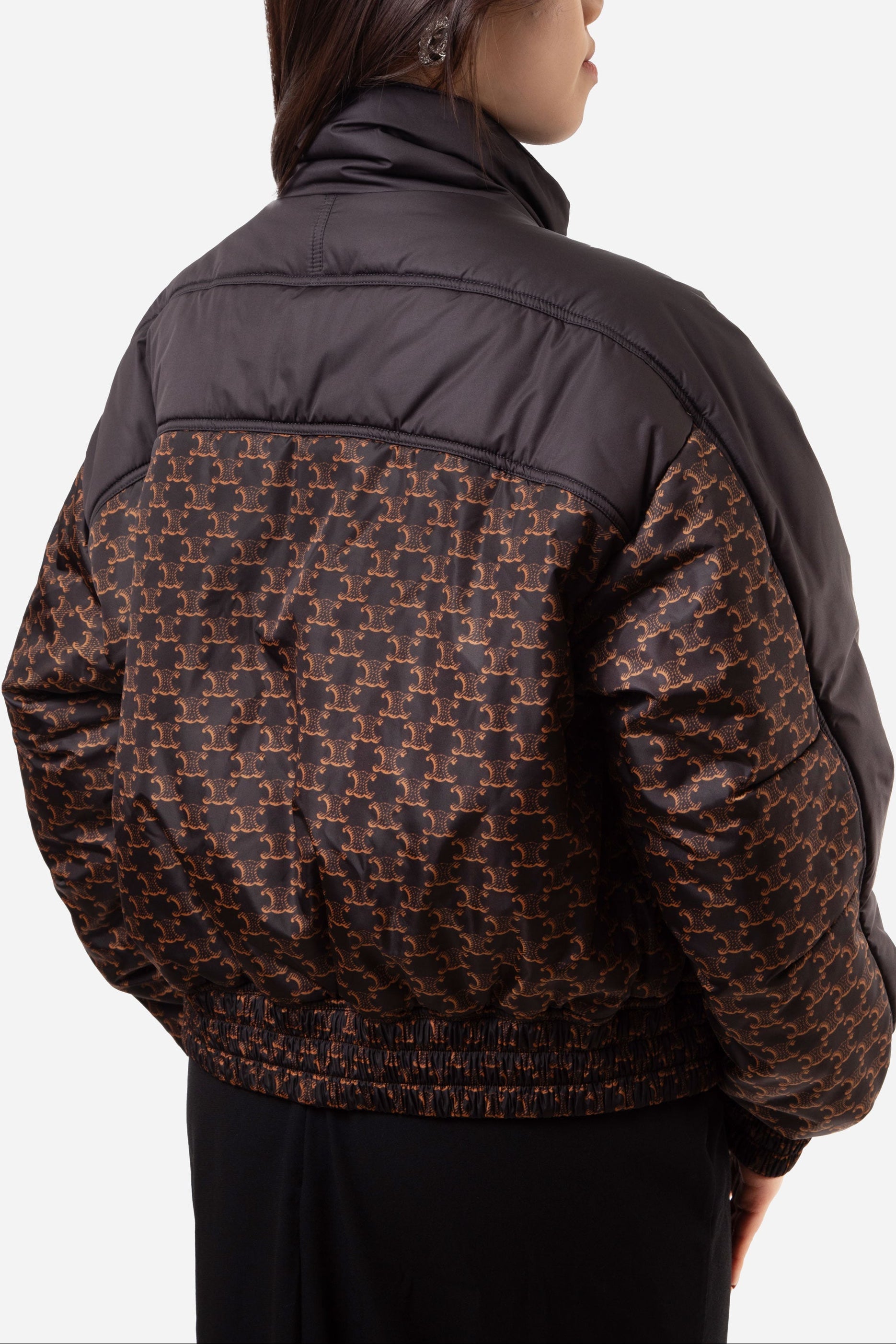 Celine Triomphe Monogram Puffer Jacket Size 38