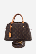 Louis Vuitton 2017 Monogram Montaigne BB Top Handle Bag With Strap