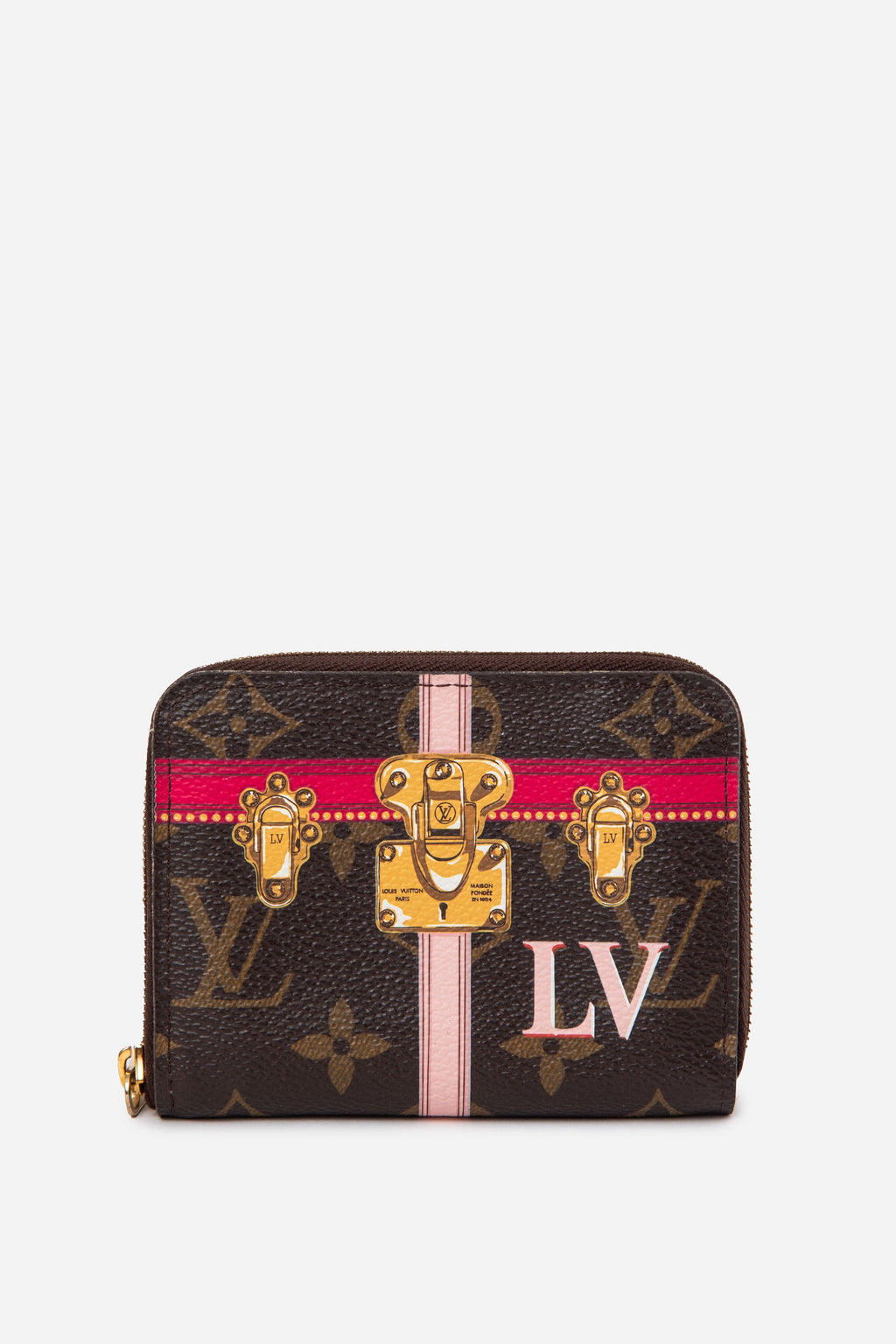 Louis Vuitton 2018 Monogram Summer Trunks Zippy Coin Purse