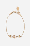 Dior CD Logo Pearl Gold-toned Bracelet