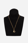 Dior Vintage Gold-Tone Saddle D Necklace