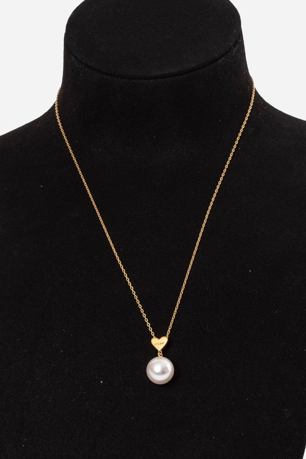 Celine Pearl Heart Necklace