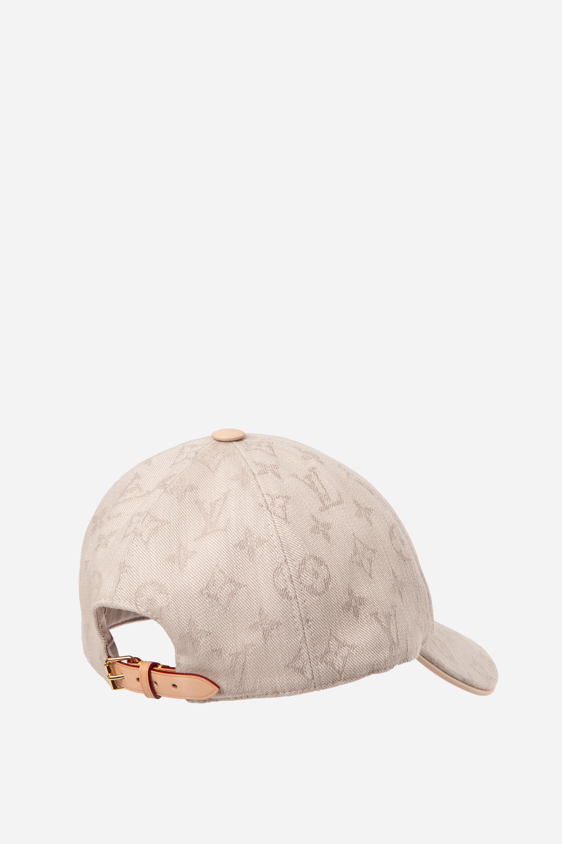 Louis Vuitton Beige Monogram Denim Cap