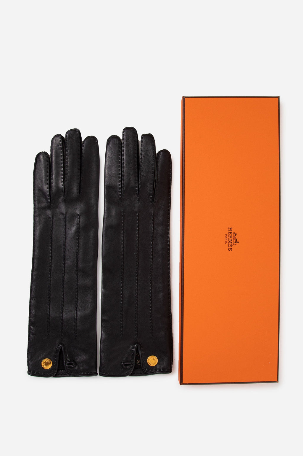 Hermes long Nervures Droites gloves