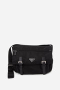 Prada Black Re-Nylon Messenger Bag