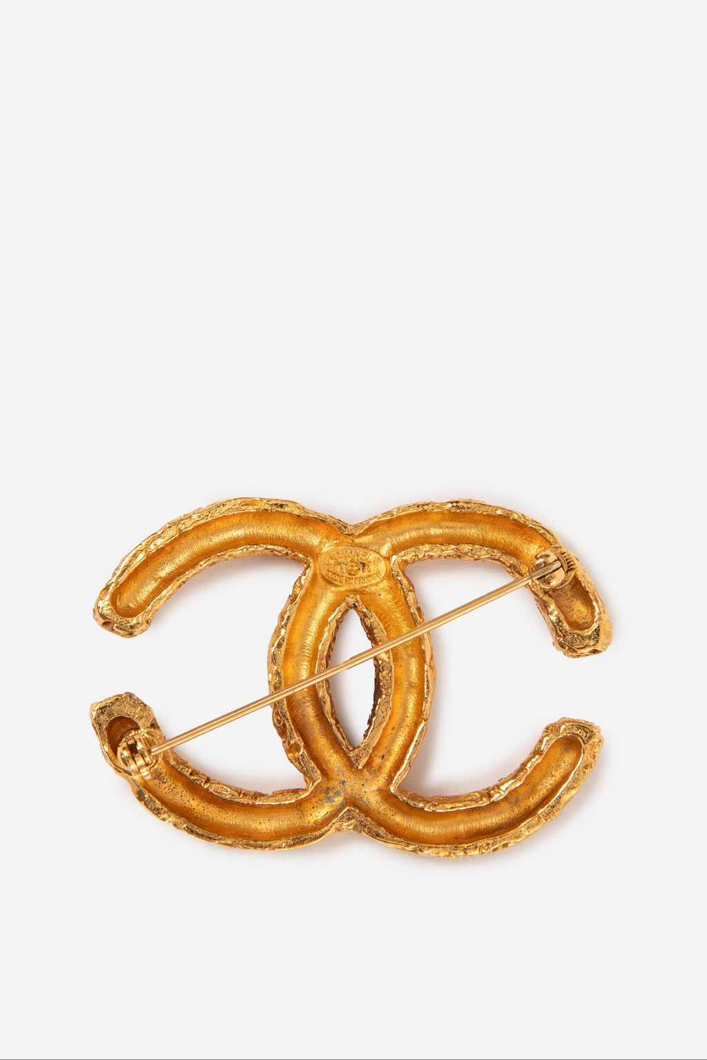 Pre-Owned CHANEL 1993 Florentine CC Brooch