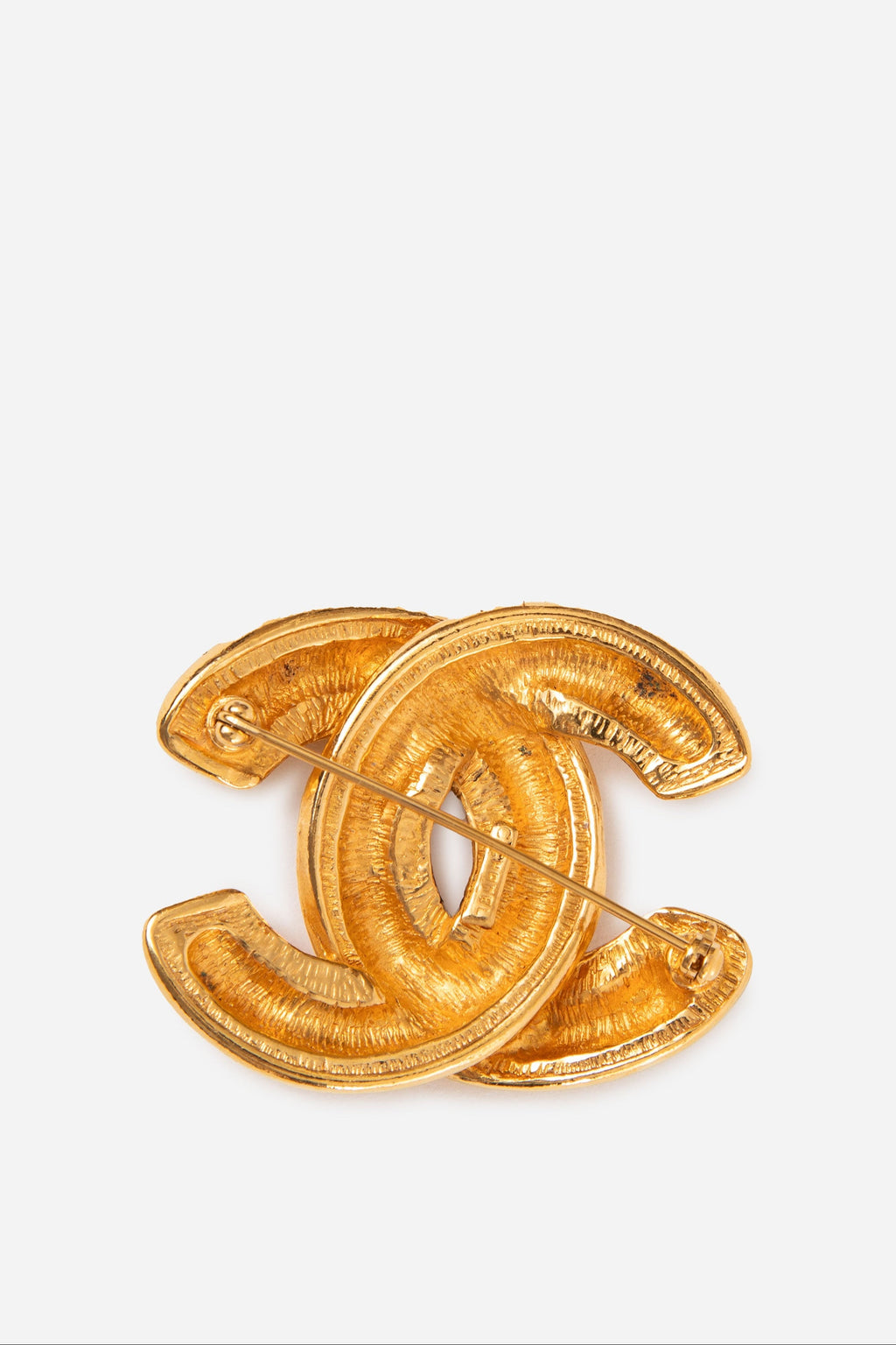 Pre-owned CHANEL 80's Quilted CC Brooch M