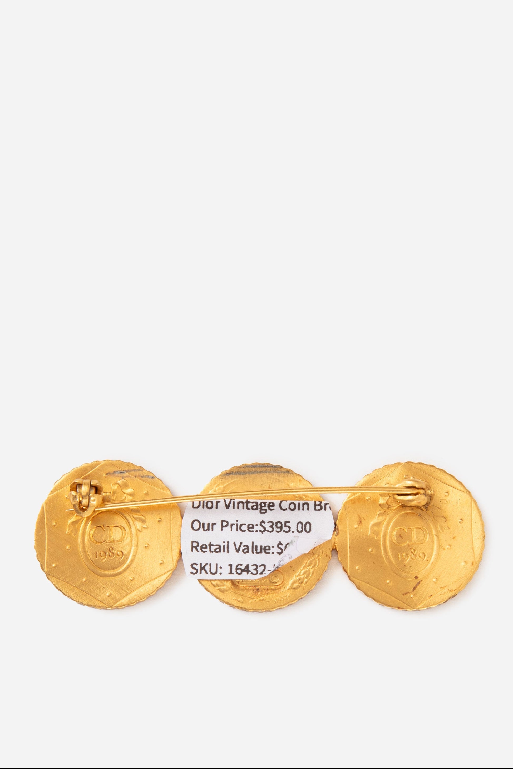 Dior Vintage RF 1789 Coin Brooch