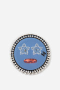 Pre-Owned Chanel 2016 Round Acrylic Brooch