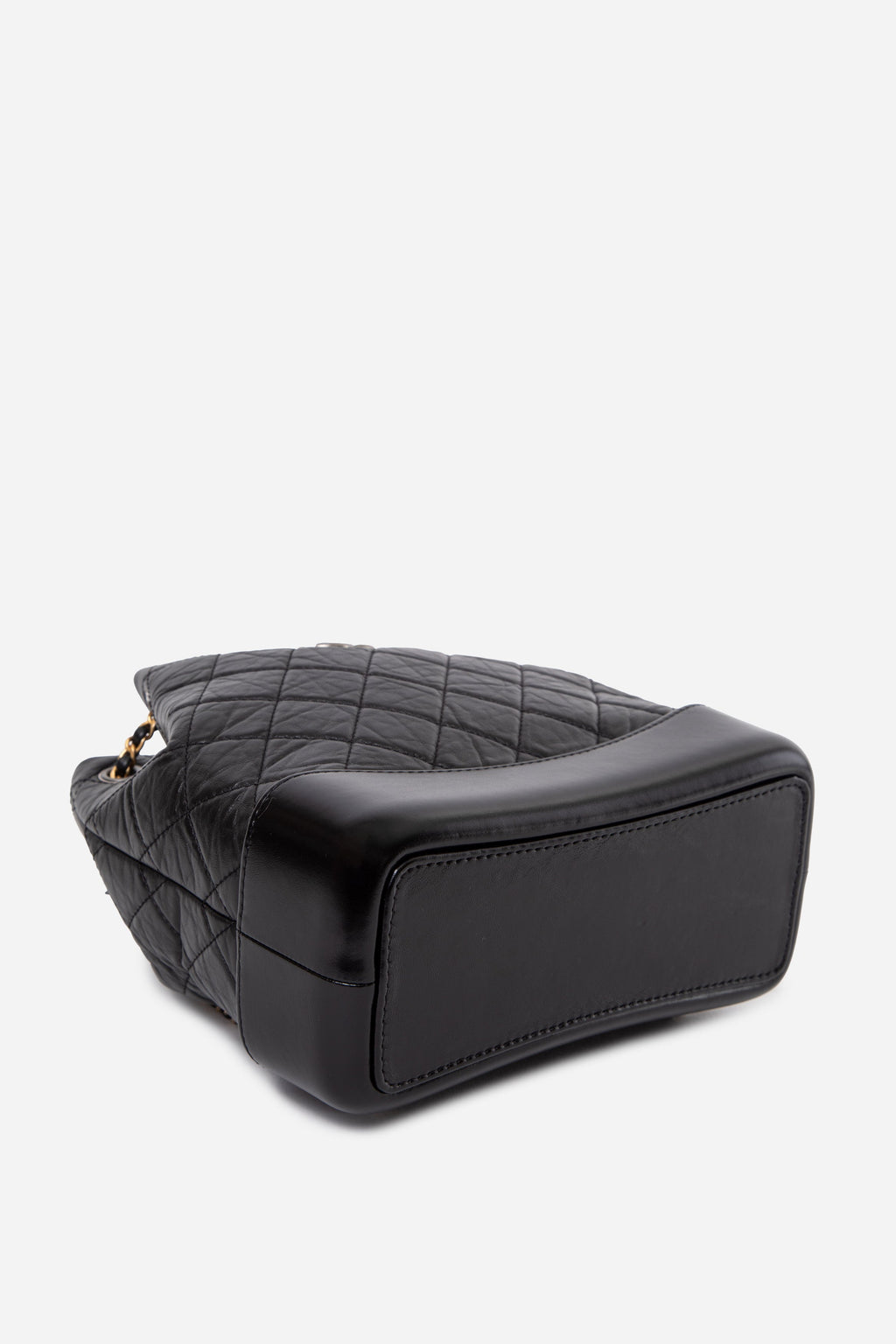 Pre-Owned CHANEL Black Quilted Gabrielle Backpack