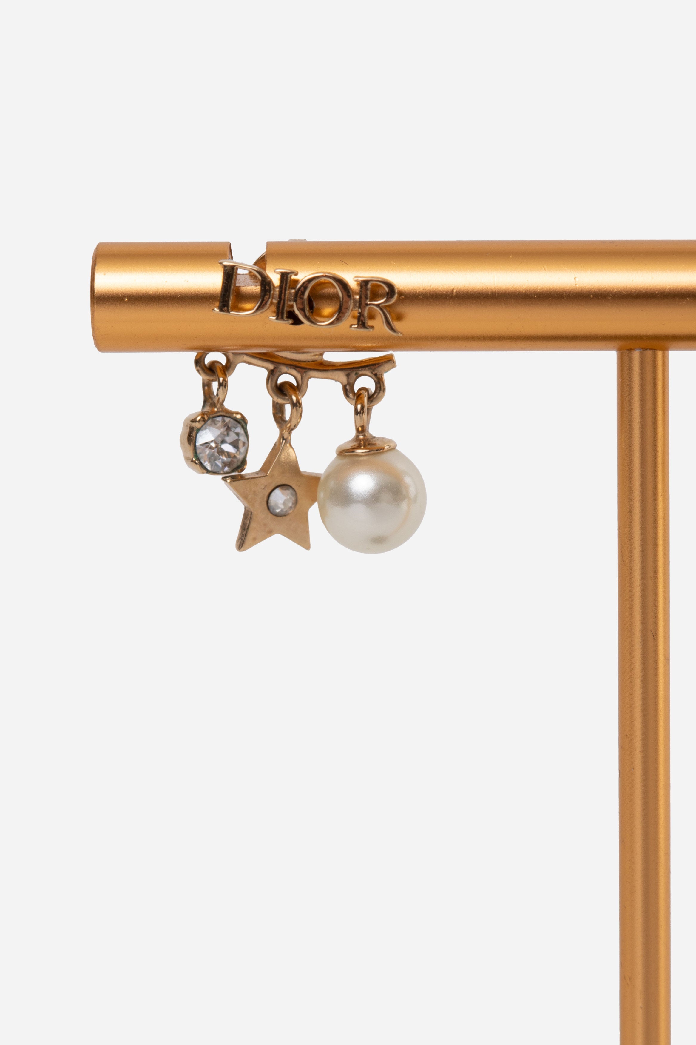 Dior Dio(r)evolution Gold-Tone Faux Pearl Earrings