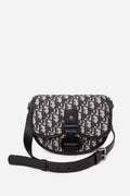 Christian Dior 2022 Oblique Grained Calfskin Mini Gallop Bag With Strap