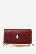 Bvlgari Calfskin Serpenti Forever Wallet On Chain