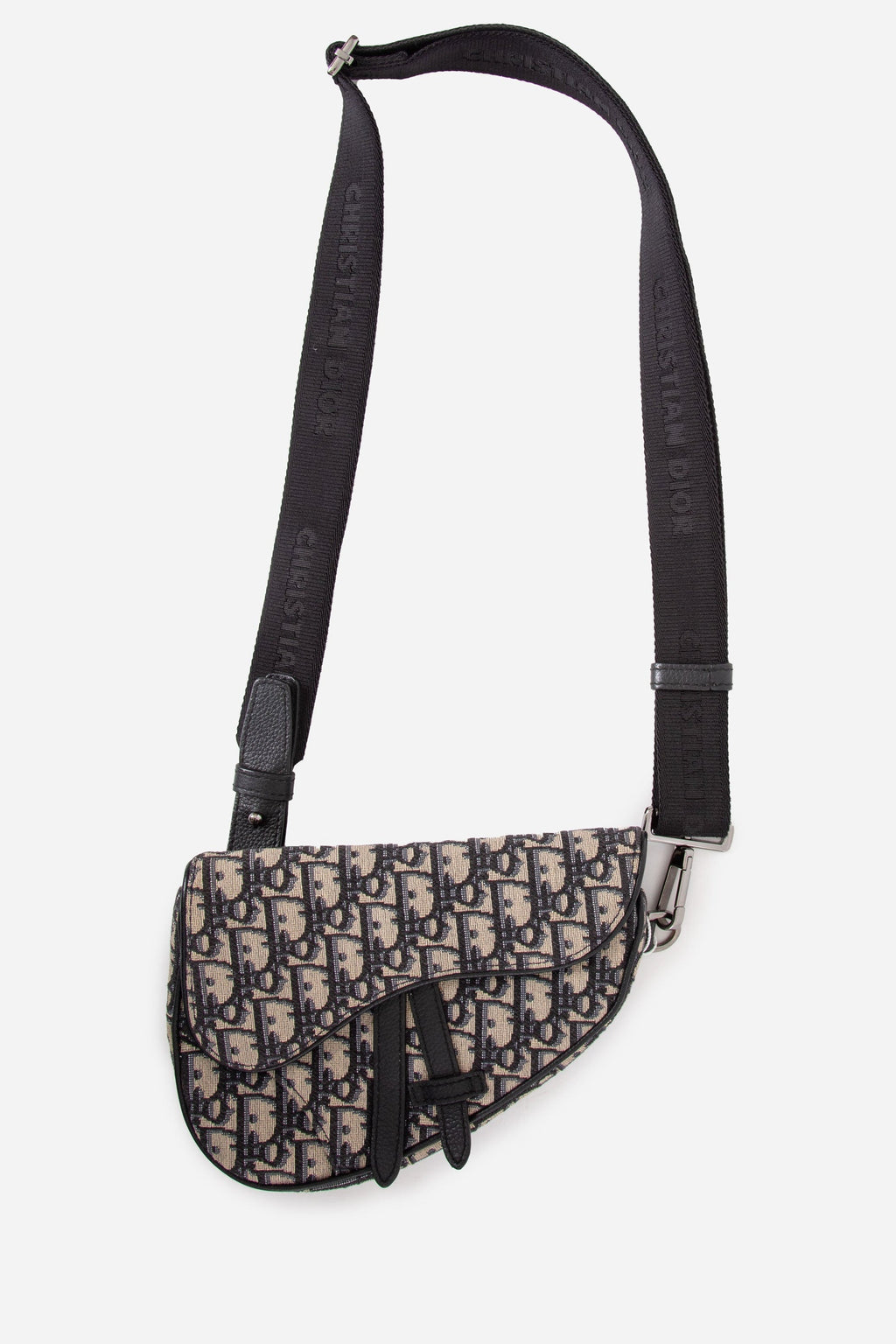 Dior 2020 Blue Oblique Saddle Belt Bag