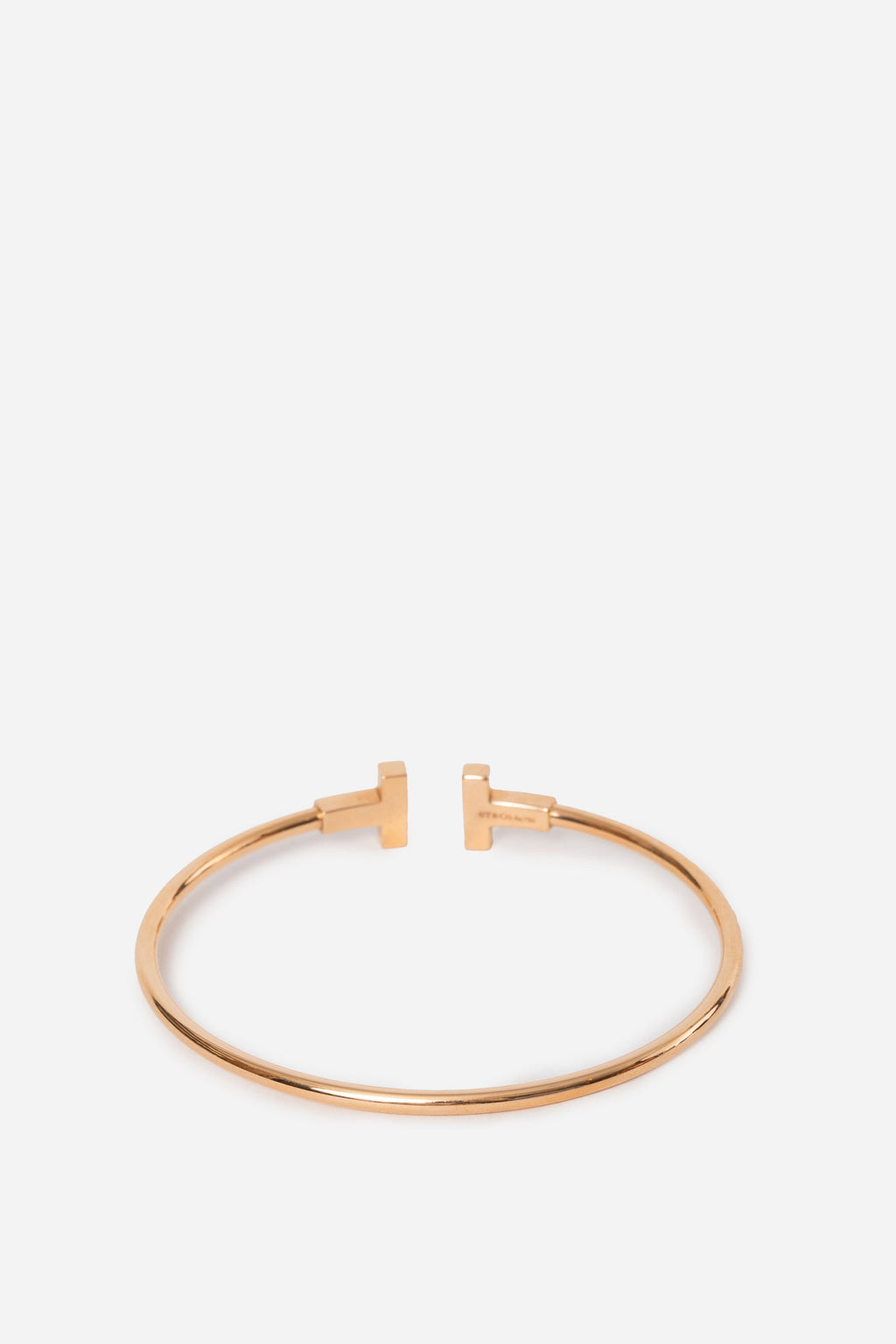 Tiffany 18K Yellow Gold T Narrow Bracelet