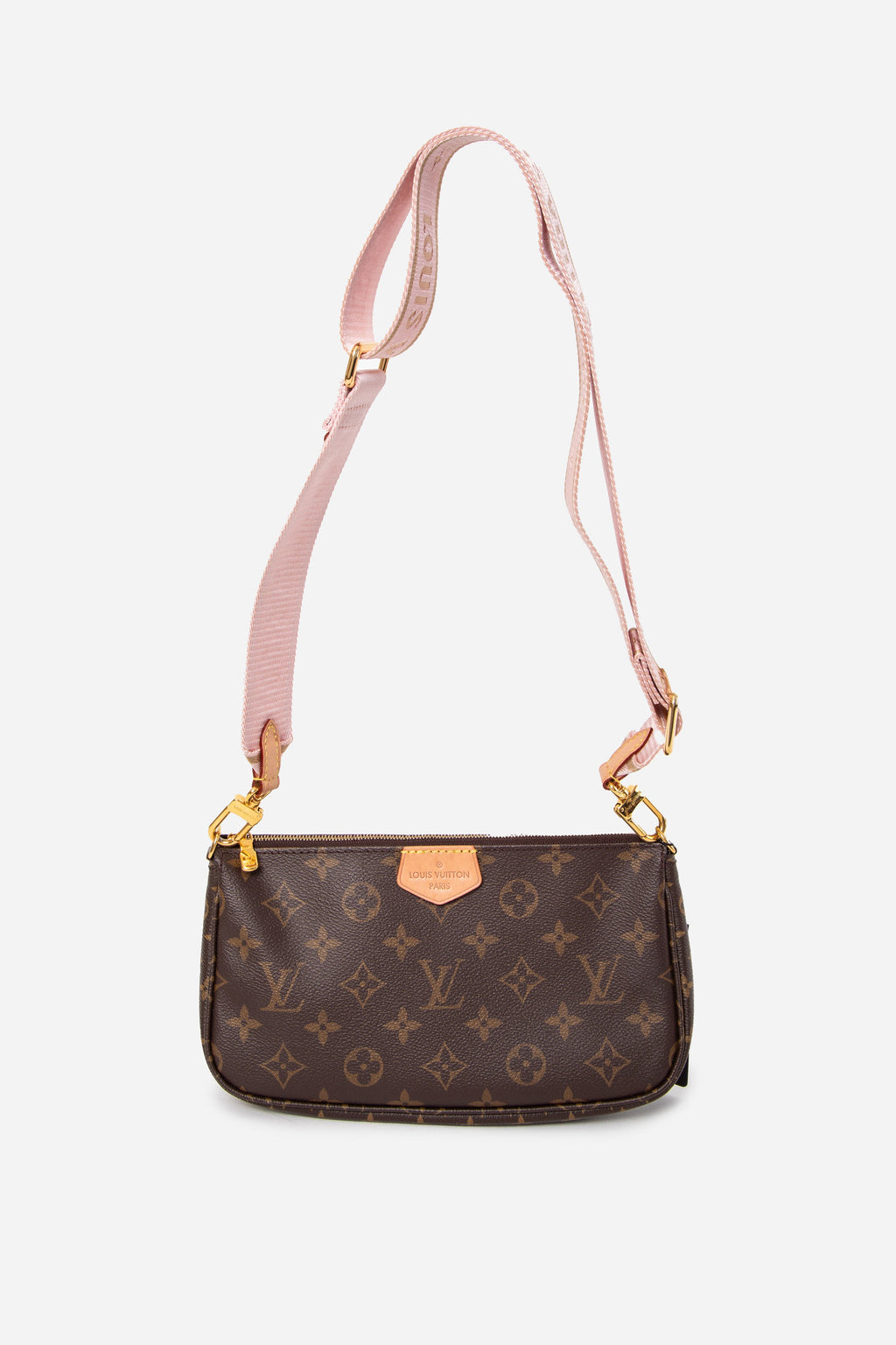 Louis Vuitton 2020 Light Pink/Monogram Pochette Accessoires Main Pouch Crossbody Only