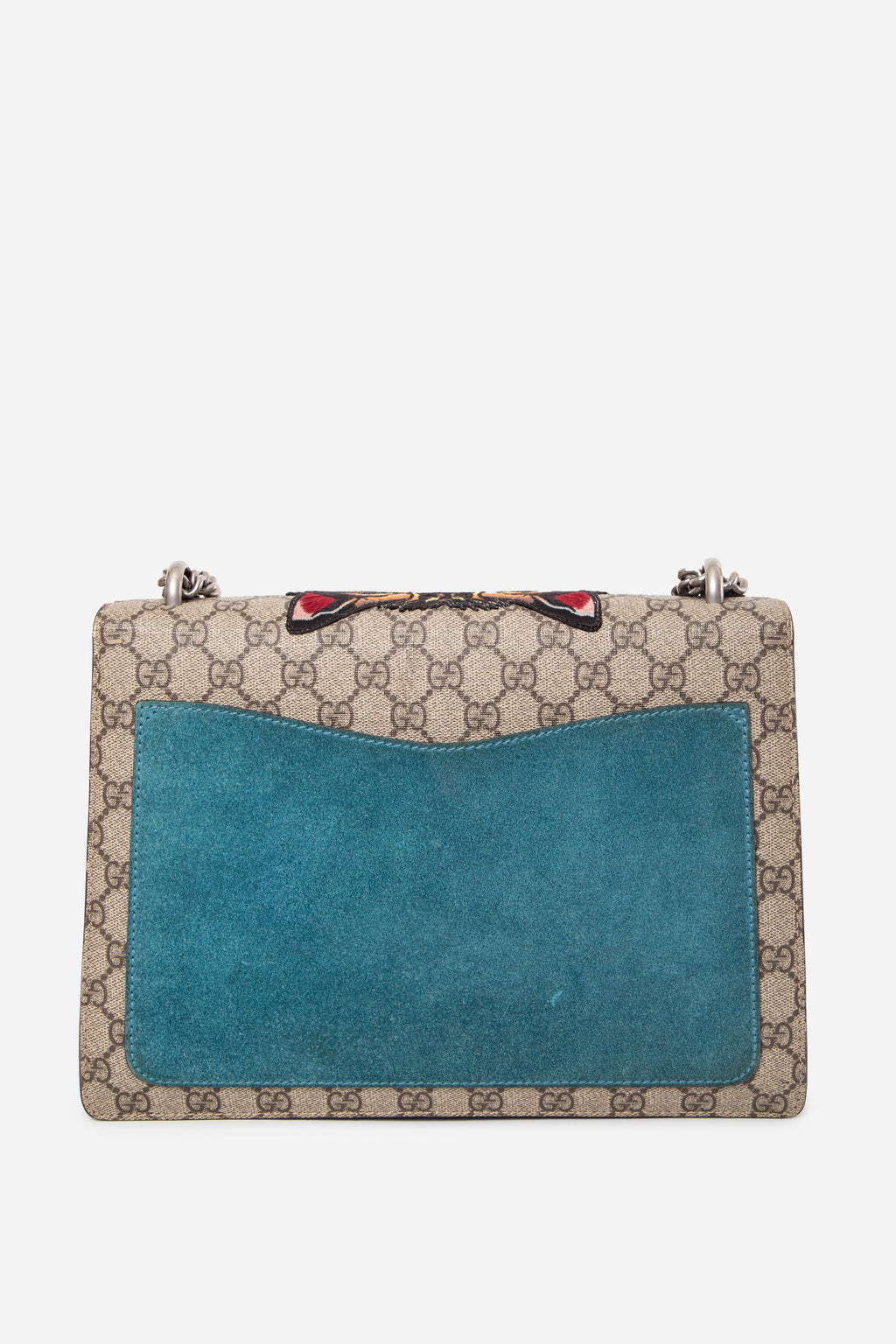 Gucci Medium Dionysus GG Supreme Embroidered Tiger Shoulder Bag
