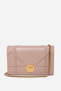 Dior 2017 Nude Calfskin Diorama Wallet On Chain