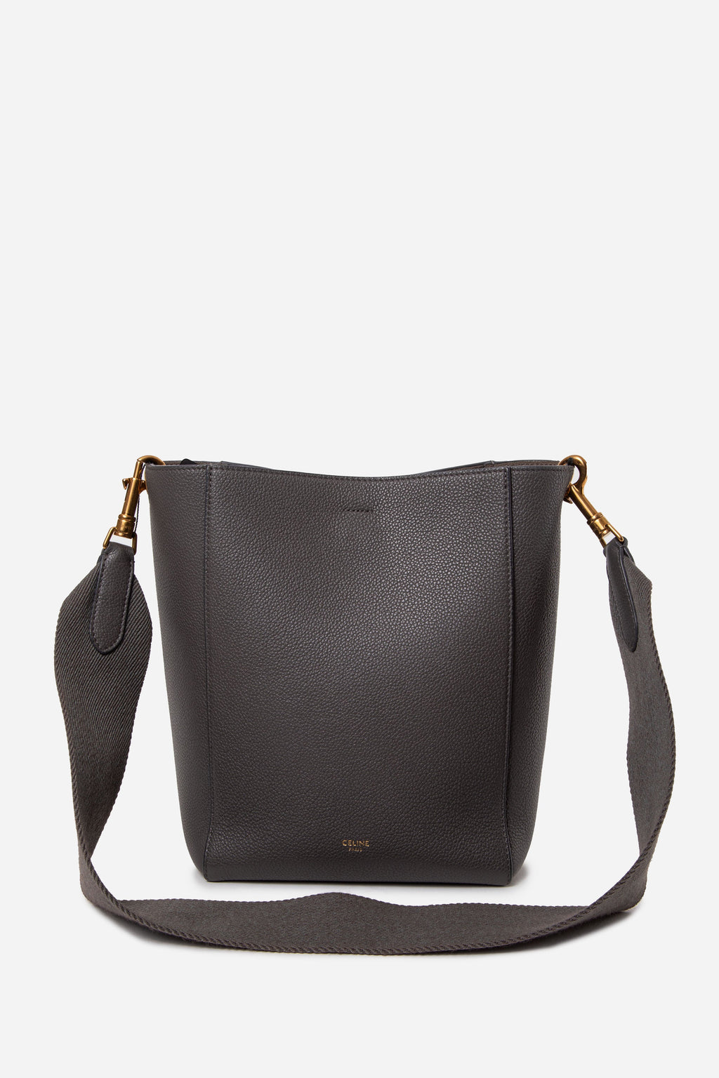 Celine Small Leather Sangle Bucket Bag