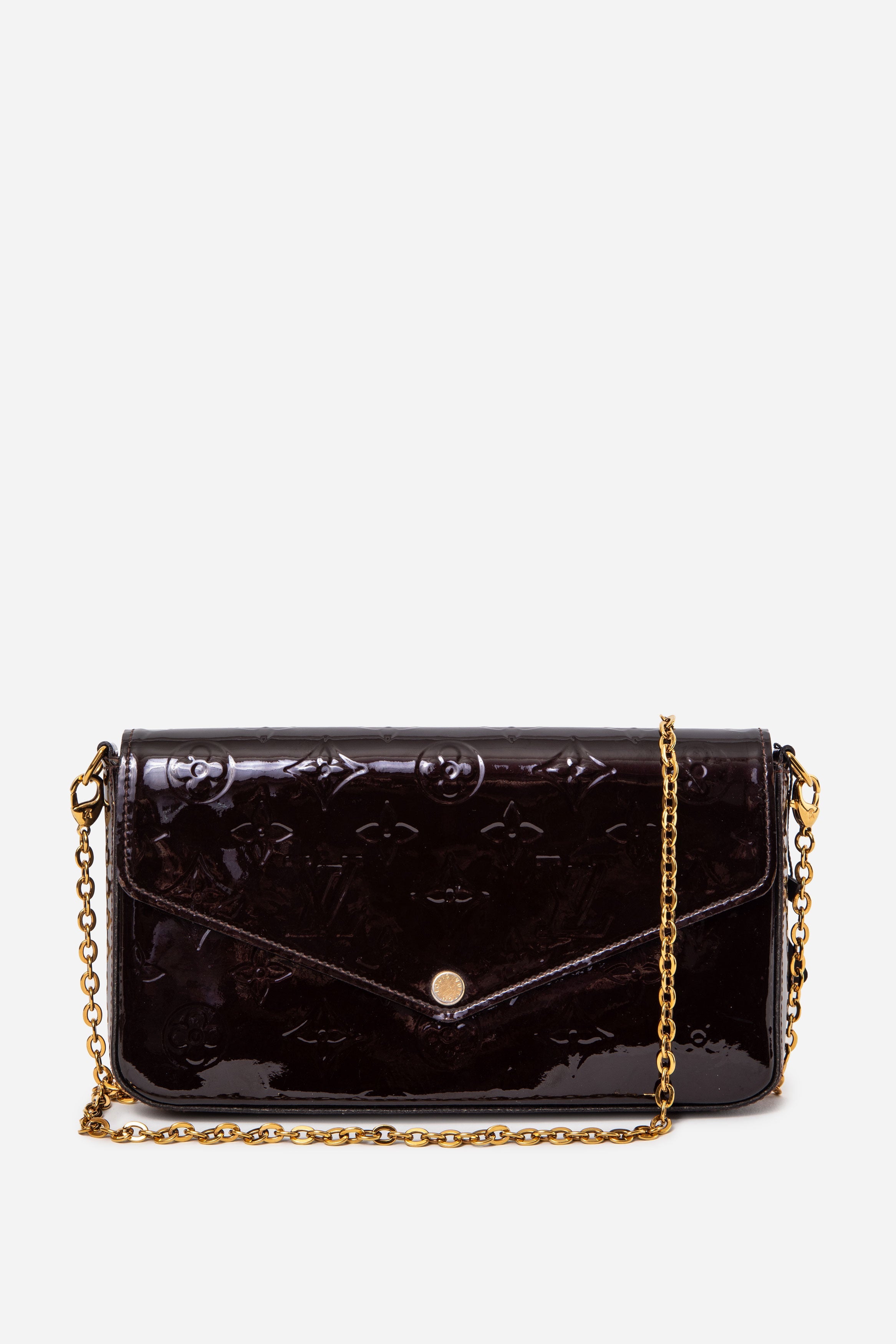 Louis Vuitton 2018 Patent Felicie Pochette Crossbody