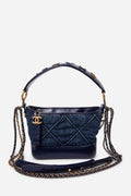 Pre-owned Chanel 2020 Small Denim Gabrielle Denim Hobo Bag
