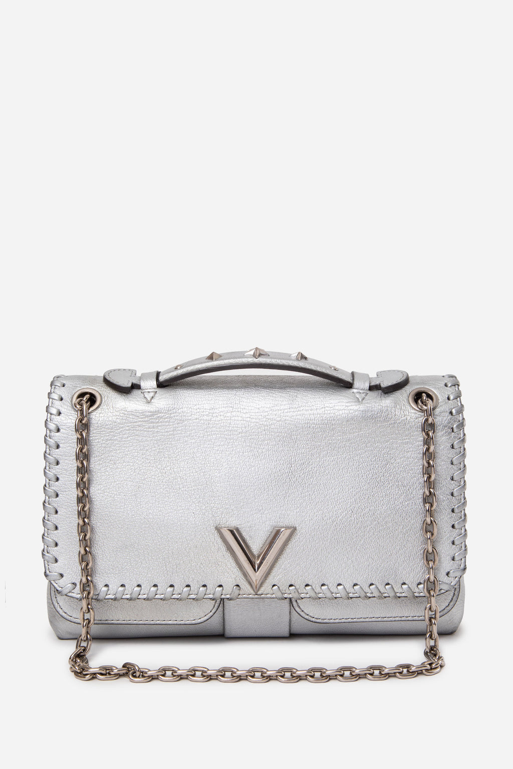 Louis Vuitton 2016 Silver Leather Very Chain Bag