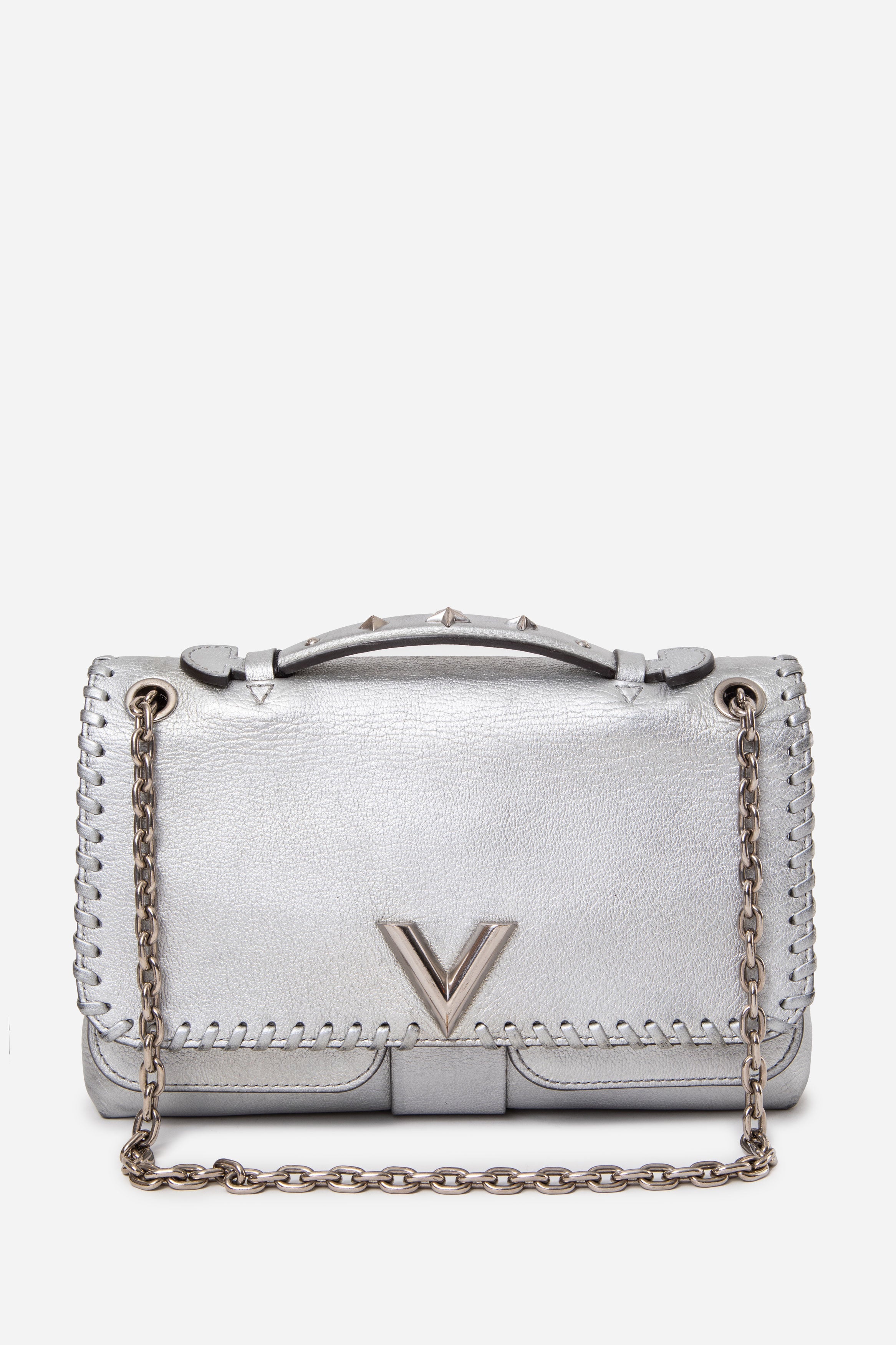 Louis Vuitton 2016 Silver Leather Very Chain Bag