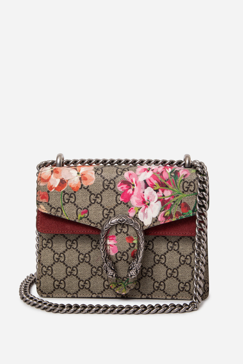 Gucci GG Canvas Mini Blooms Print Dionysus Shoulder Bag