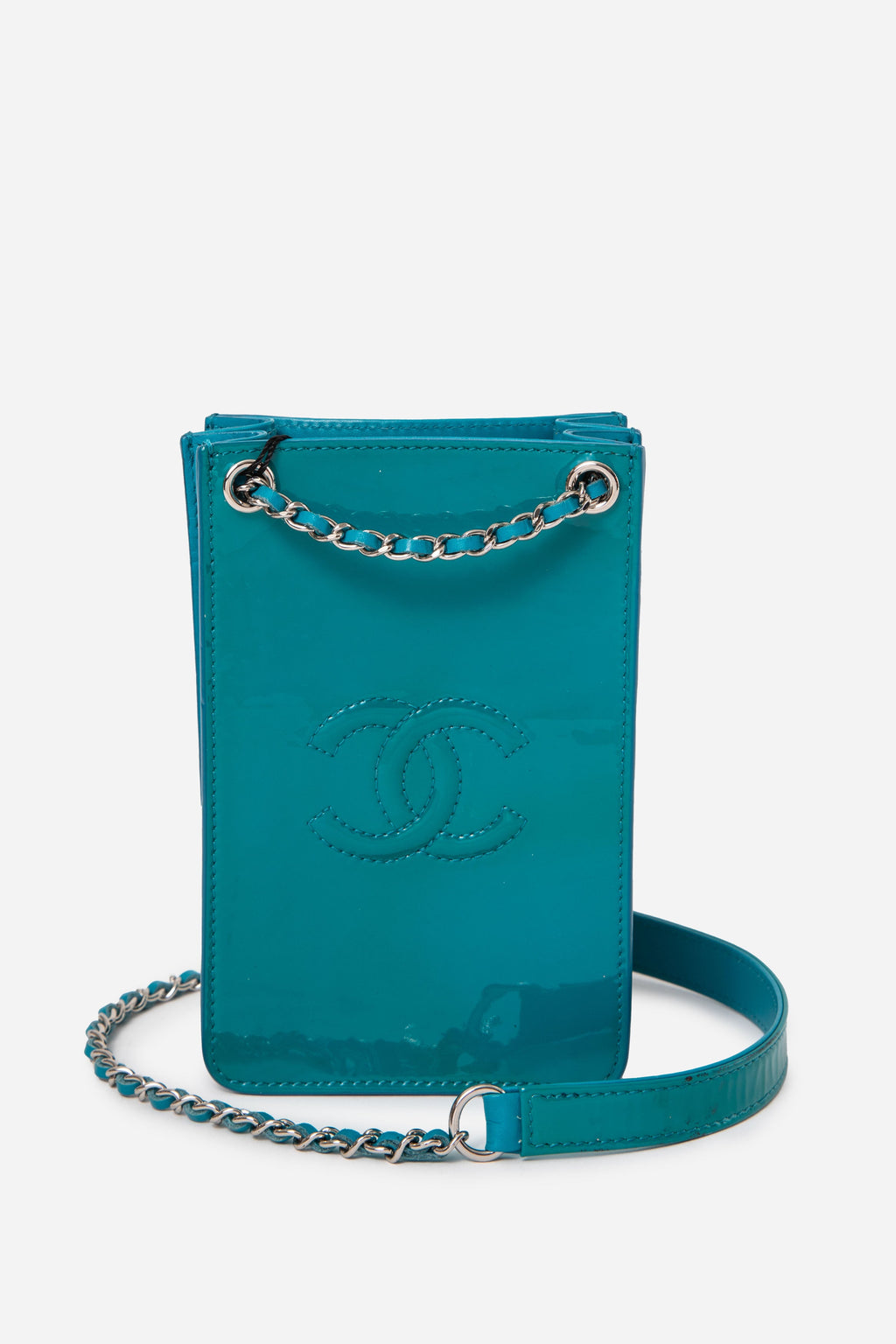 Pre-Owned Chanel Patent Phone Holder Bag