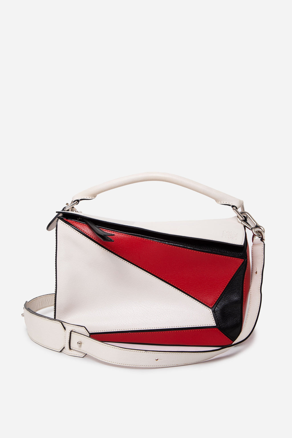 Loewe 2016 Multicolor Calfskin Medium Puzzle Bag With Strap
