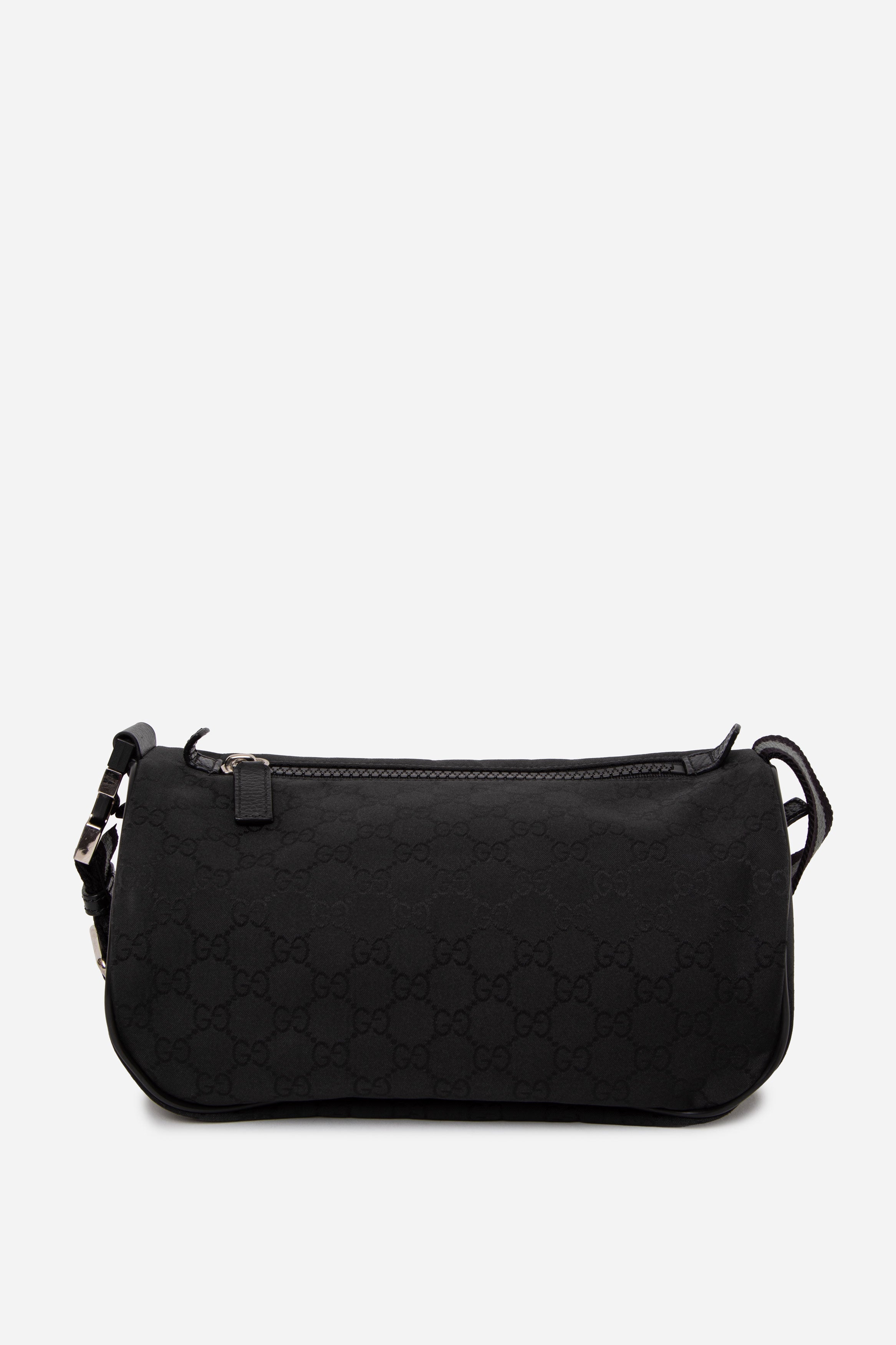 Gucci Black Nylon Monogram Fanny Pack Belt Bag