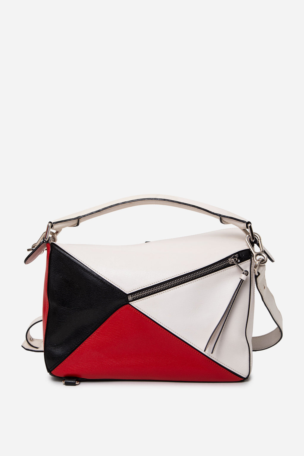 Loewe 2016 Multicolor Calfskin Medium Puzzle Bag With Strap