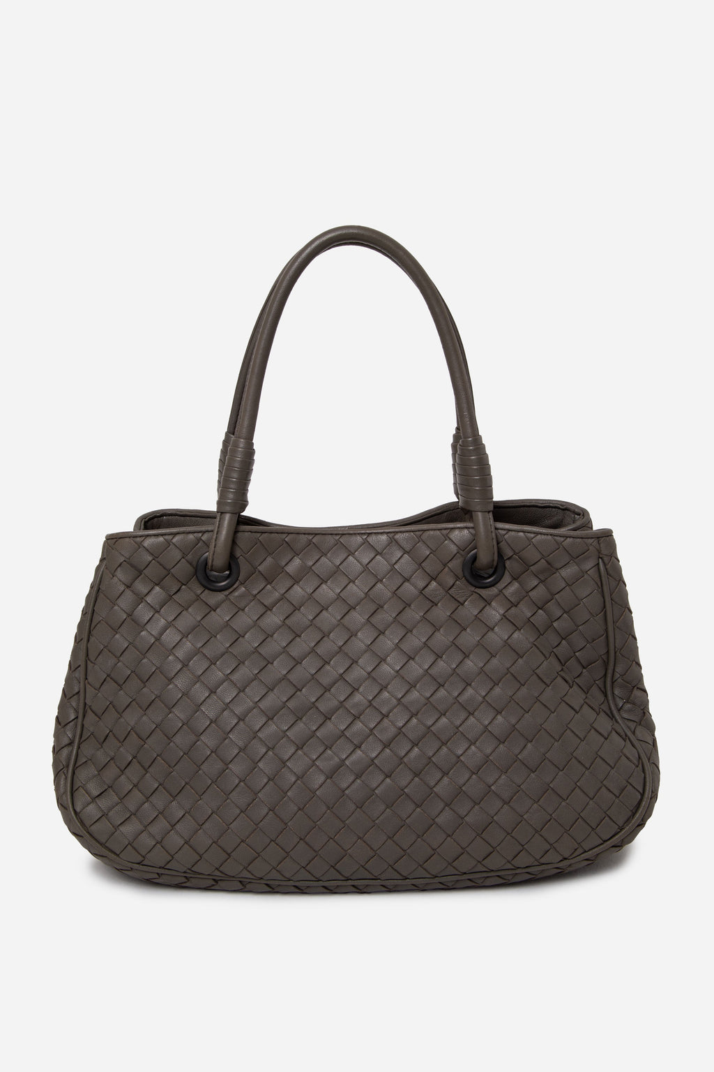 Bottega Veneta Leather Small Intrecciato Shoulder Bag