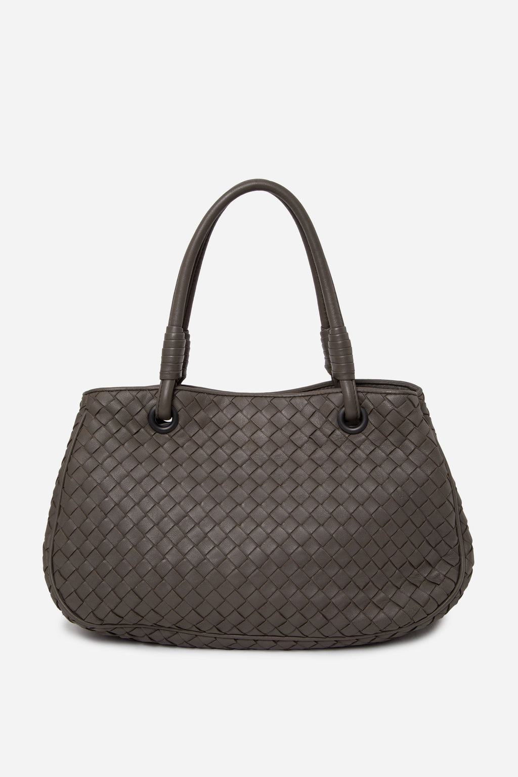 Bottega Veneta Leather Small Intrecciato Shoulder Bag