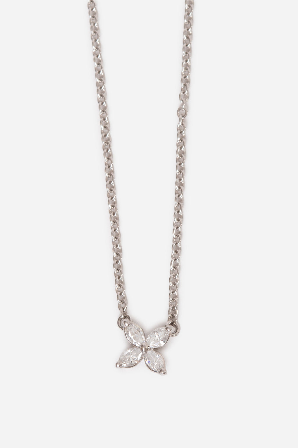 Tiffany & Co. Diamond Platinum Mini Victoria Necklace Pt950